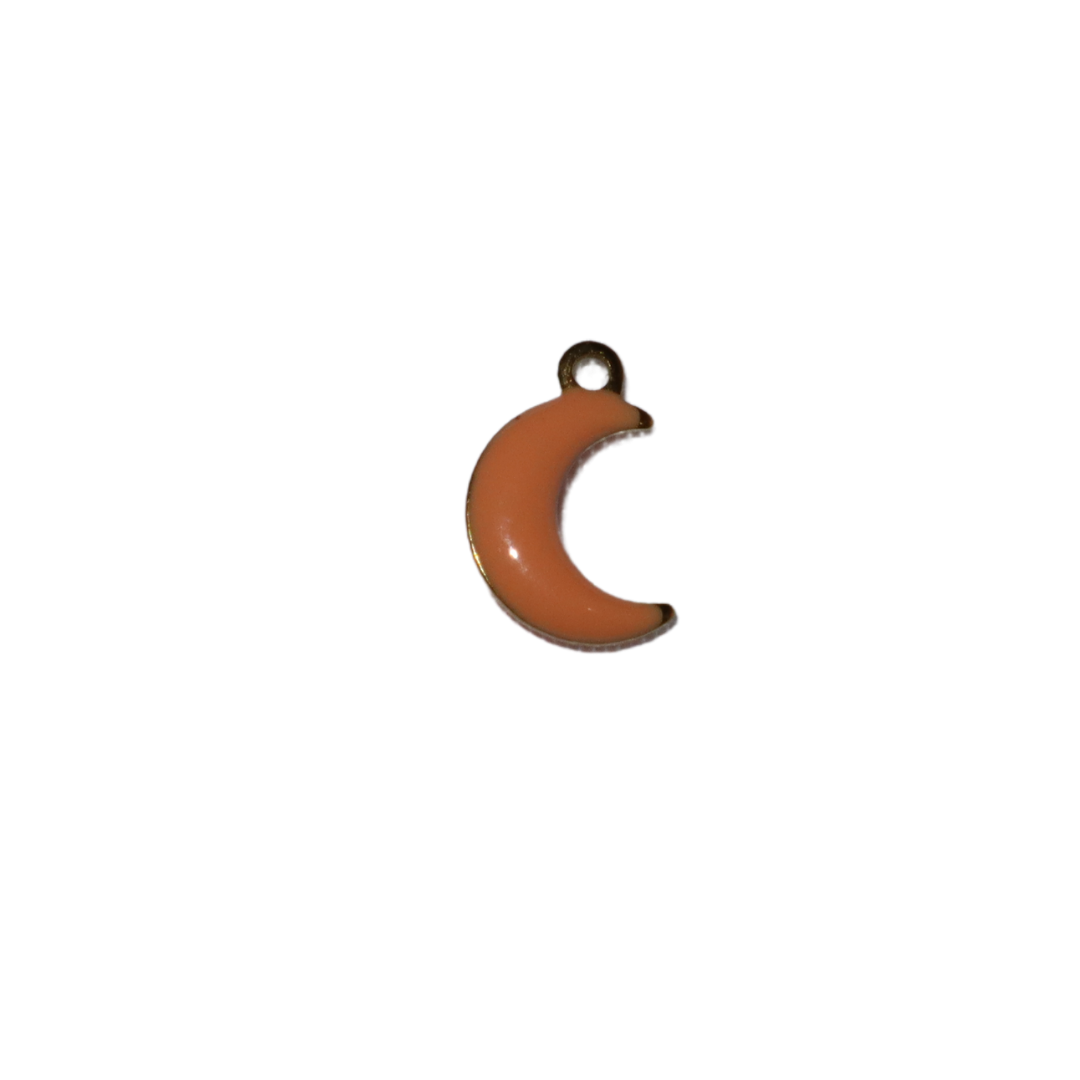 Enamel Small Moon Charm