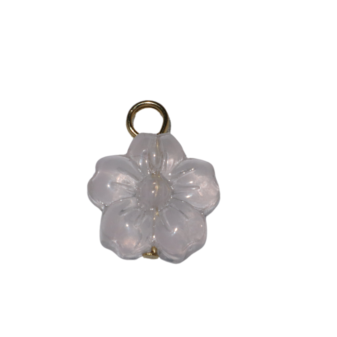 Glass Flower Charms
