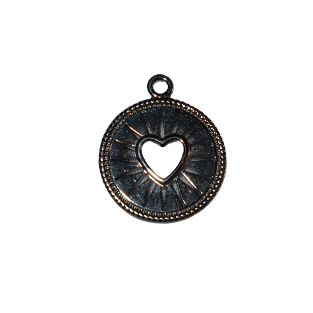 Circle Heart Charm