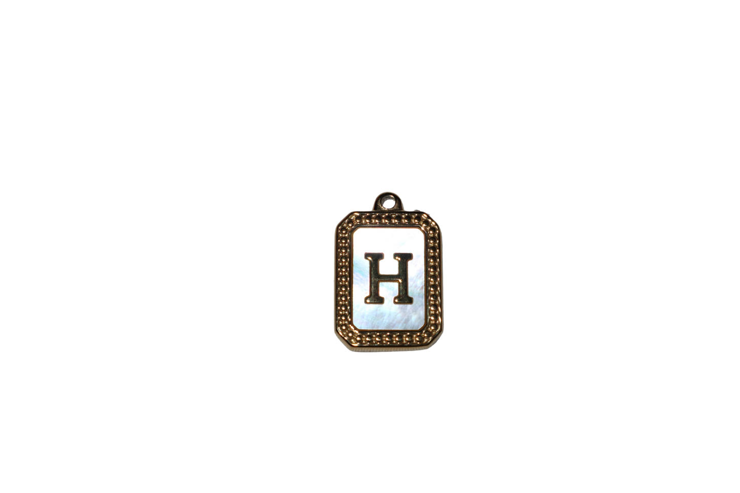 Mother of Pearl Initial Charms