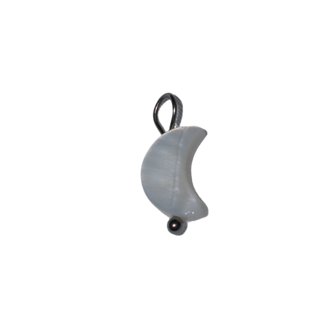 Mother of Pearl Moon Charm