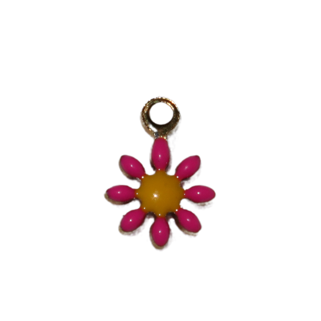 Enamel Small Daisy Charm