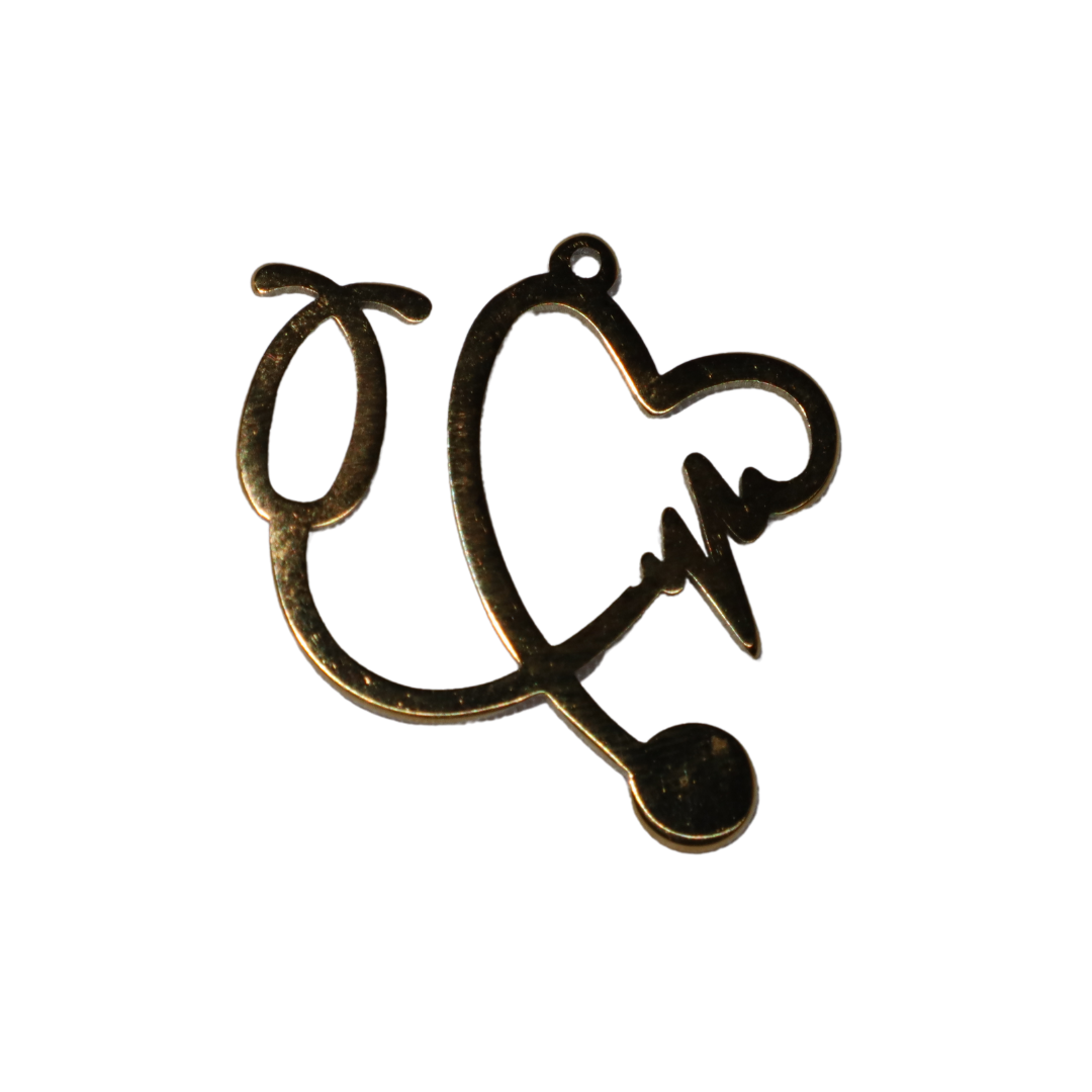 Heart Stethoscope Charm