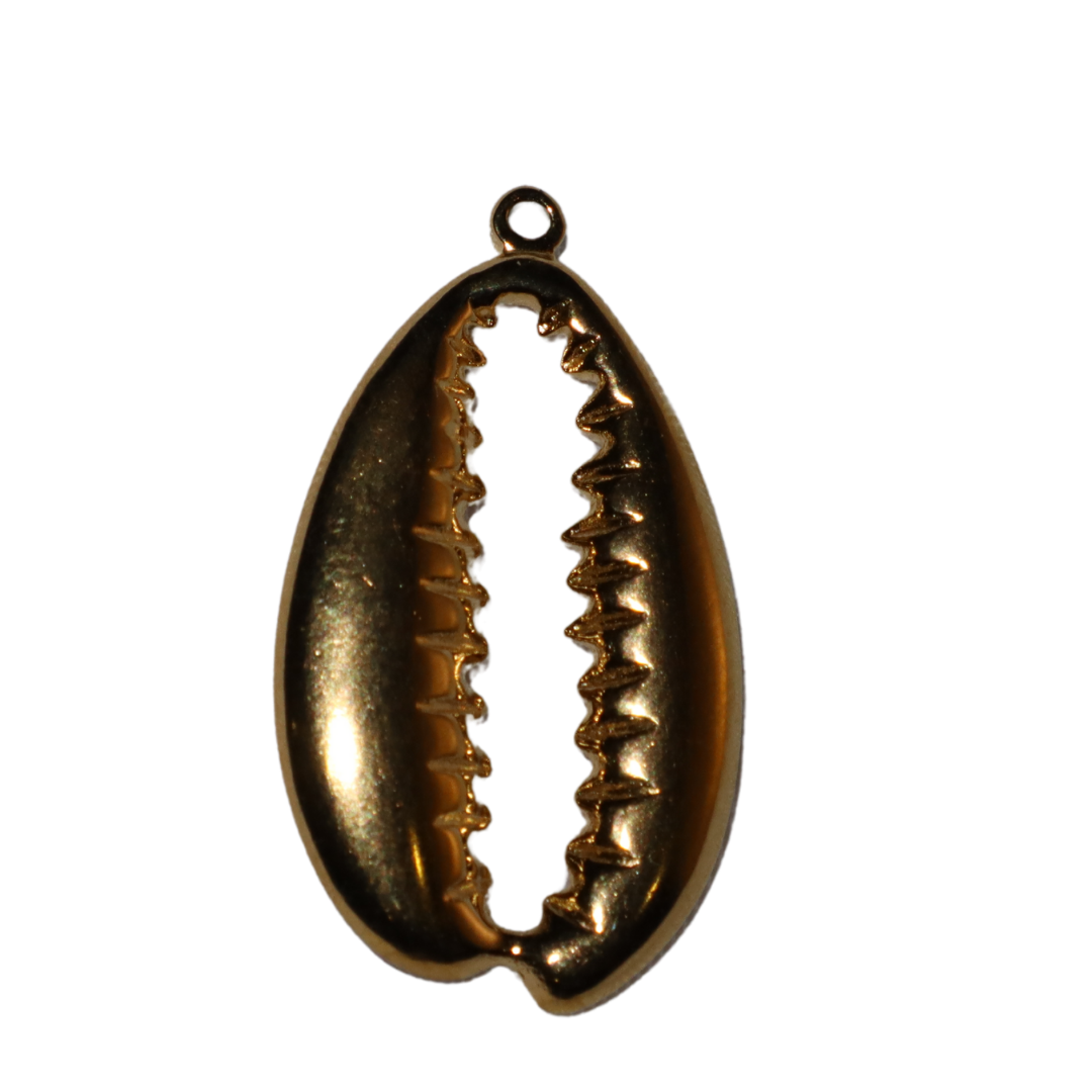 Cowrie Shell Metal Charm
