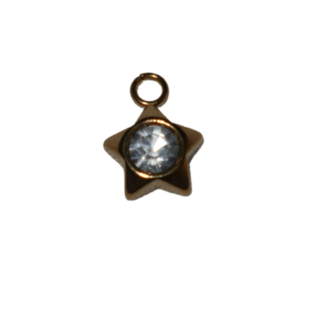 Mini Star with Gem Charm