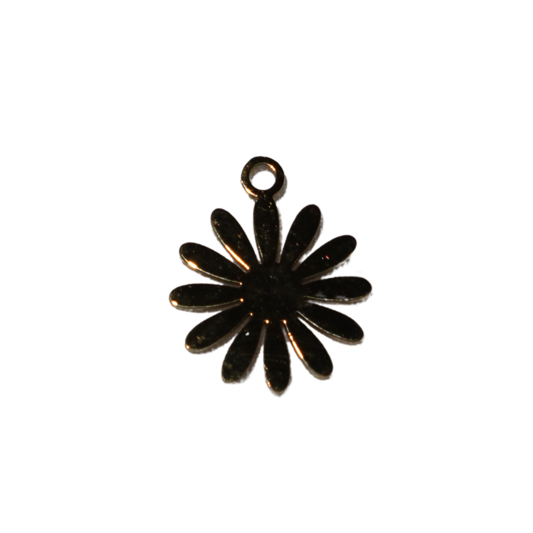 Flower Silhouette Charm