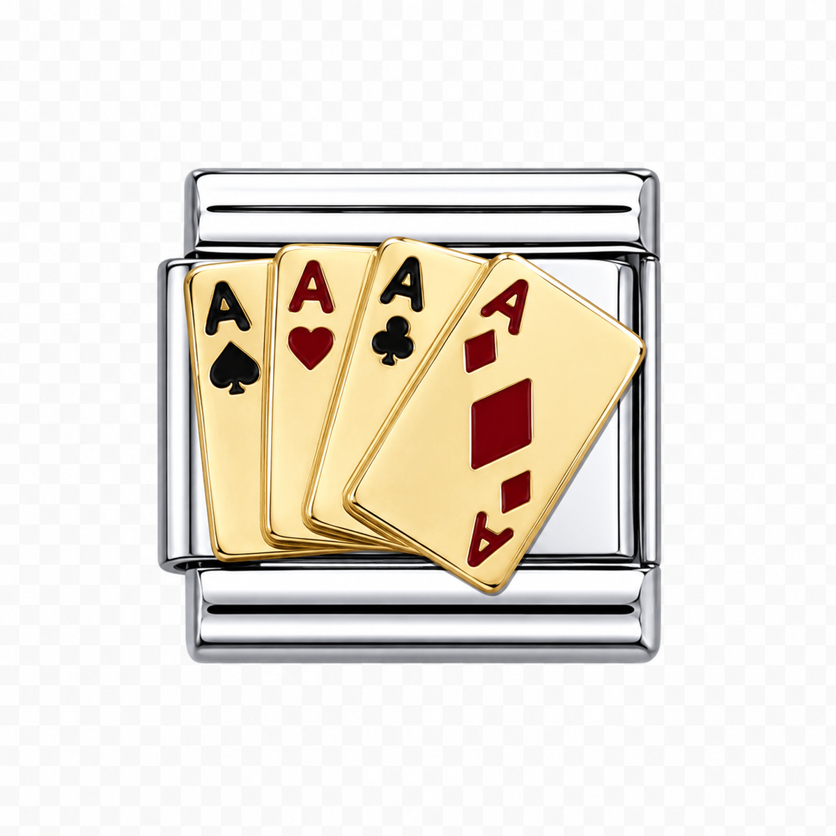 4 Aces Italian Charm — Silver