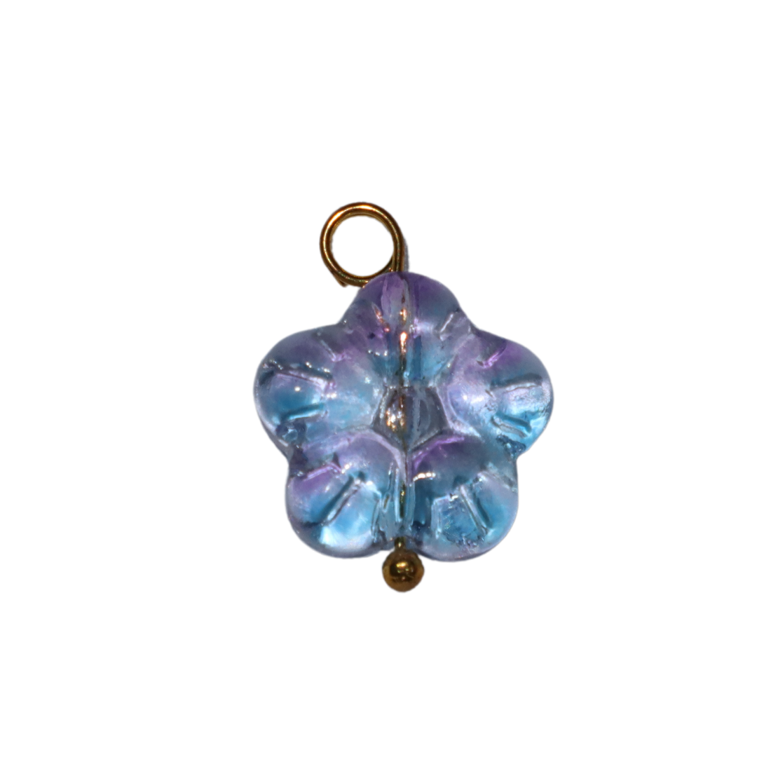 Glass Flower Charm
