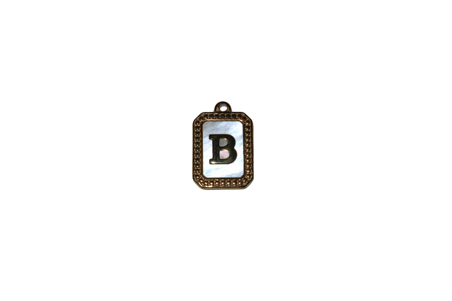 Mother of Pearl Initial Charms