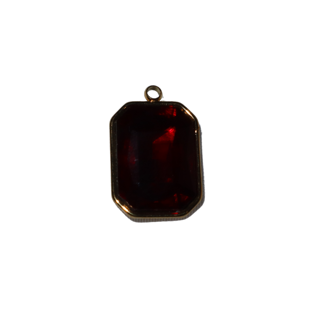 Rectangle Gem Charm
