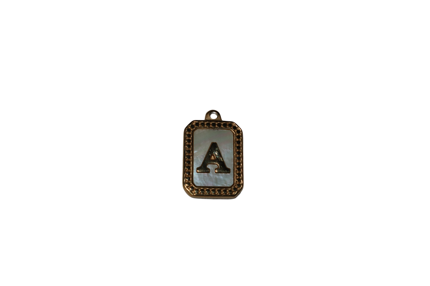 Mother of Pearl Initial Charms
