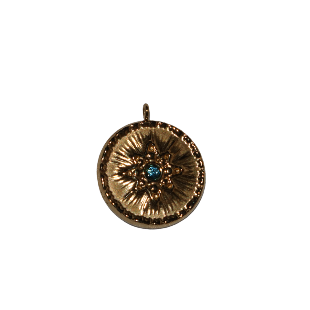 Shining Blue Star Charm