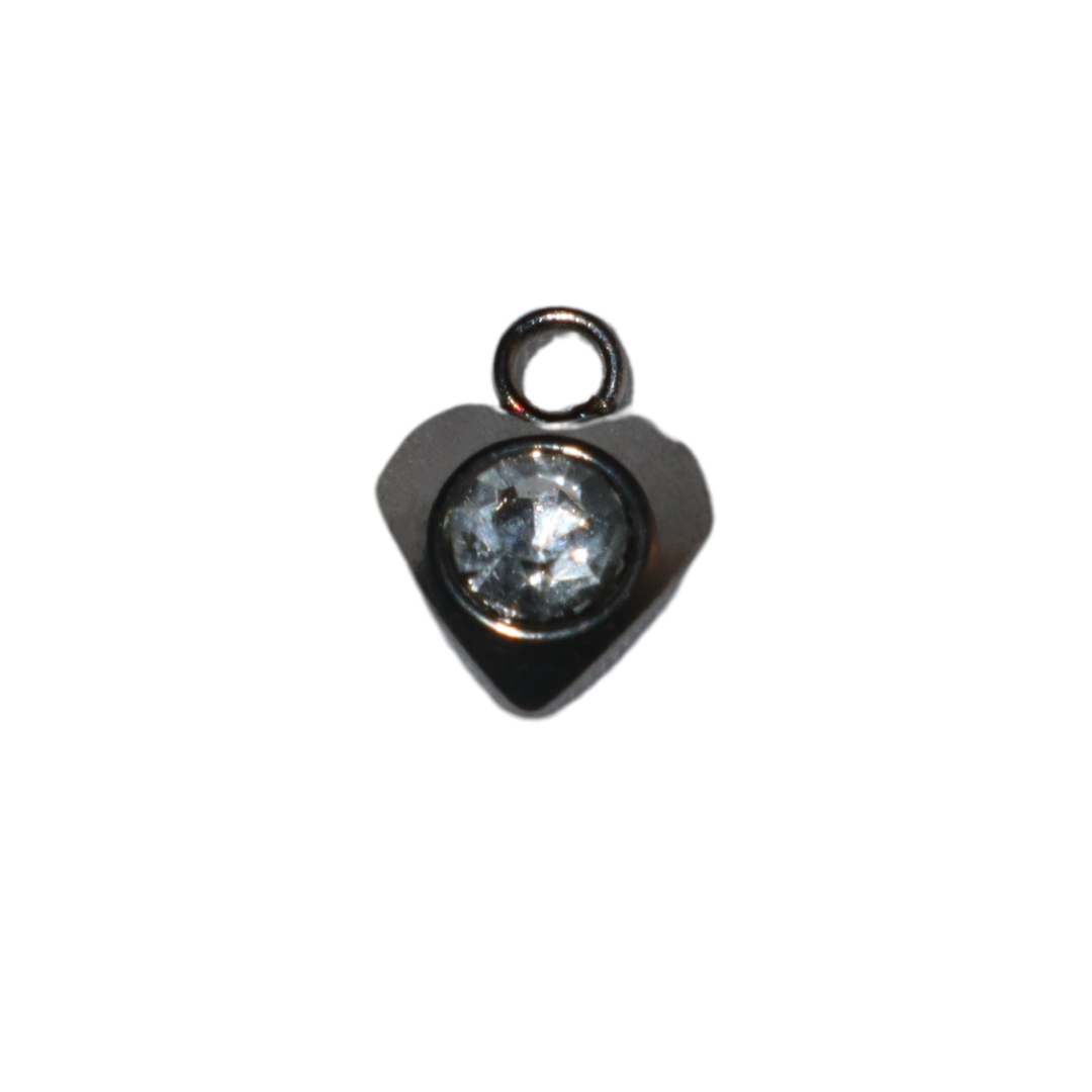 Mini Heart with Gem Charm