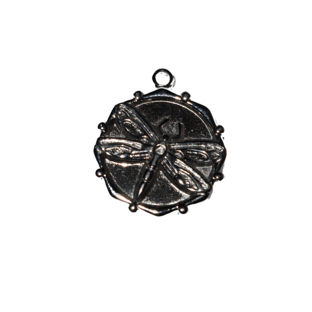 Dragonfly Coin Charm