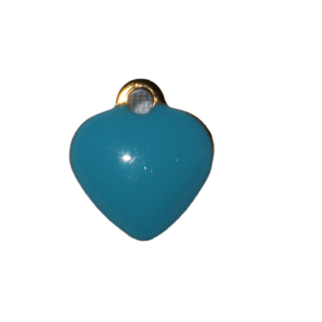 Double Sized Heart Enamel Charm