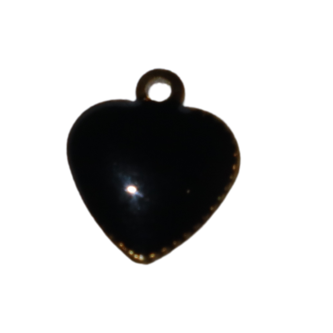 Double Sized Heart Enamel Charm