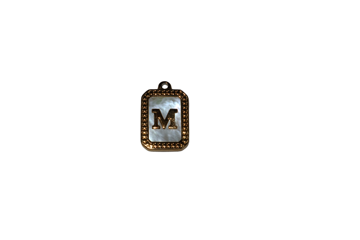 Mother of Pearl Initial Charms