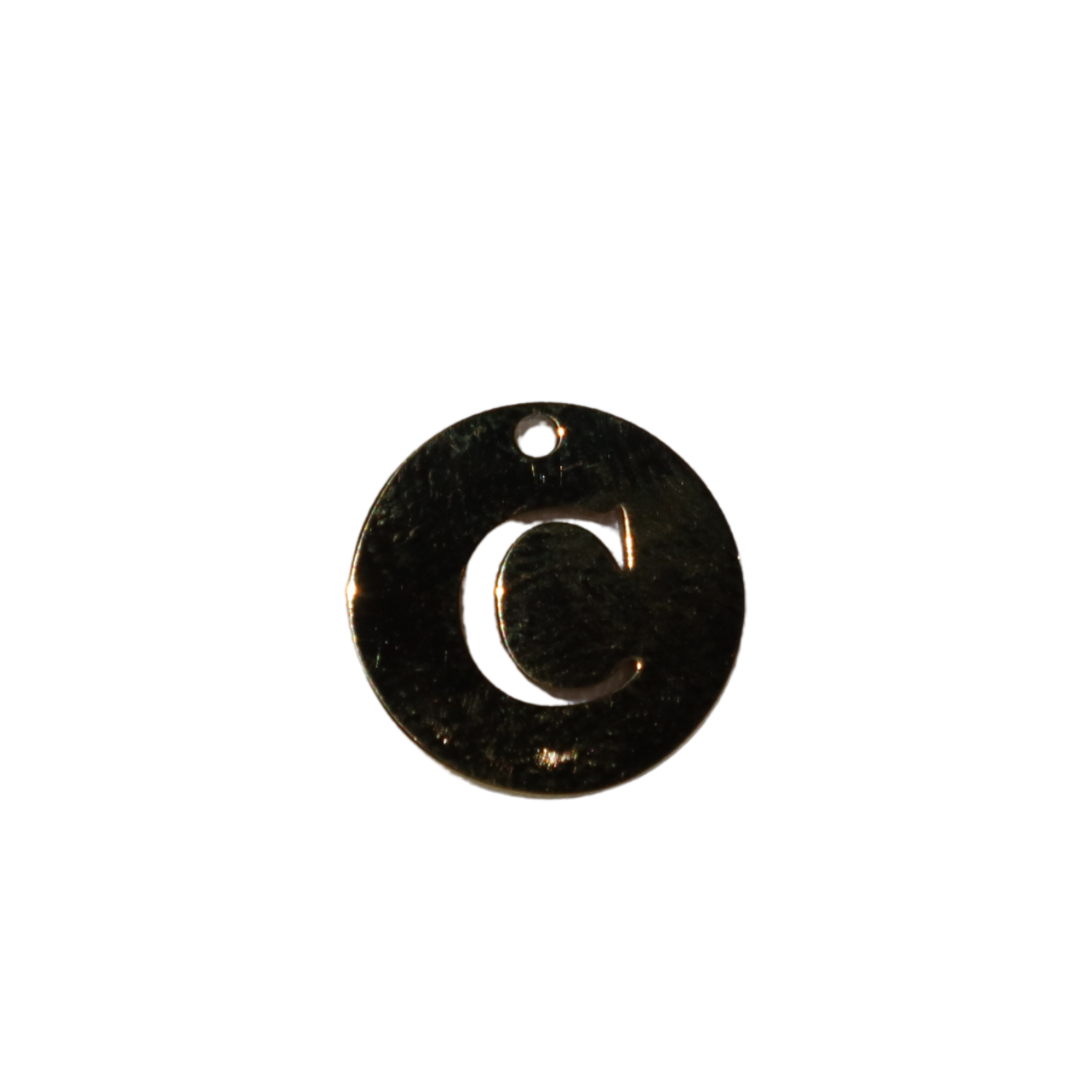Circle Initial Charms