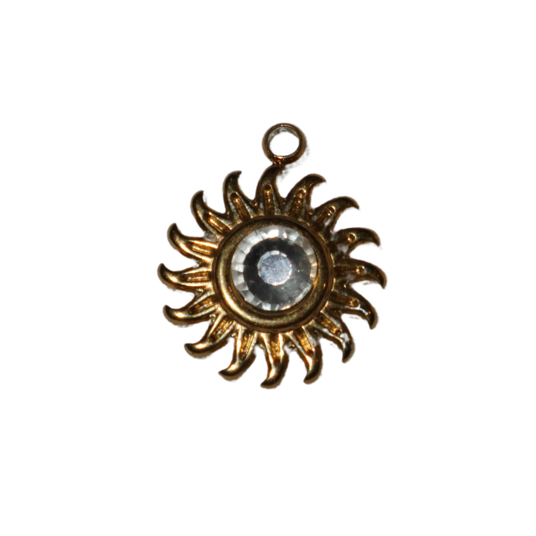 Sun Gemstone Charm