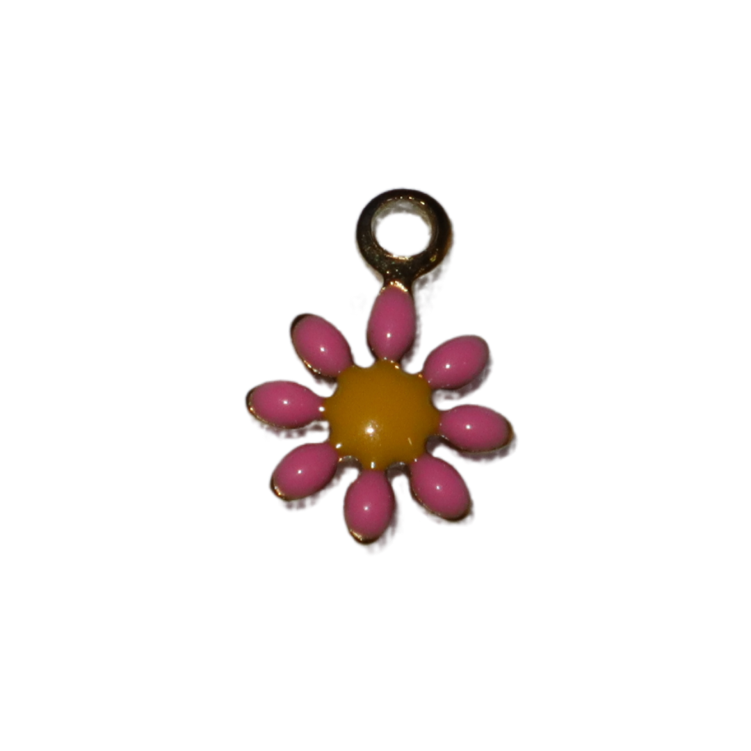 Enamel Small Daisy Charm