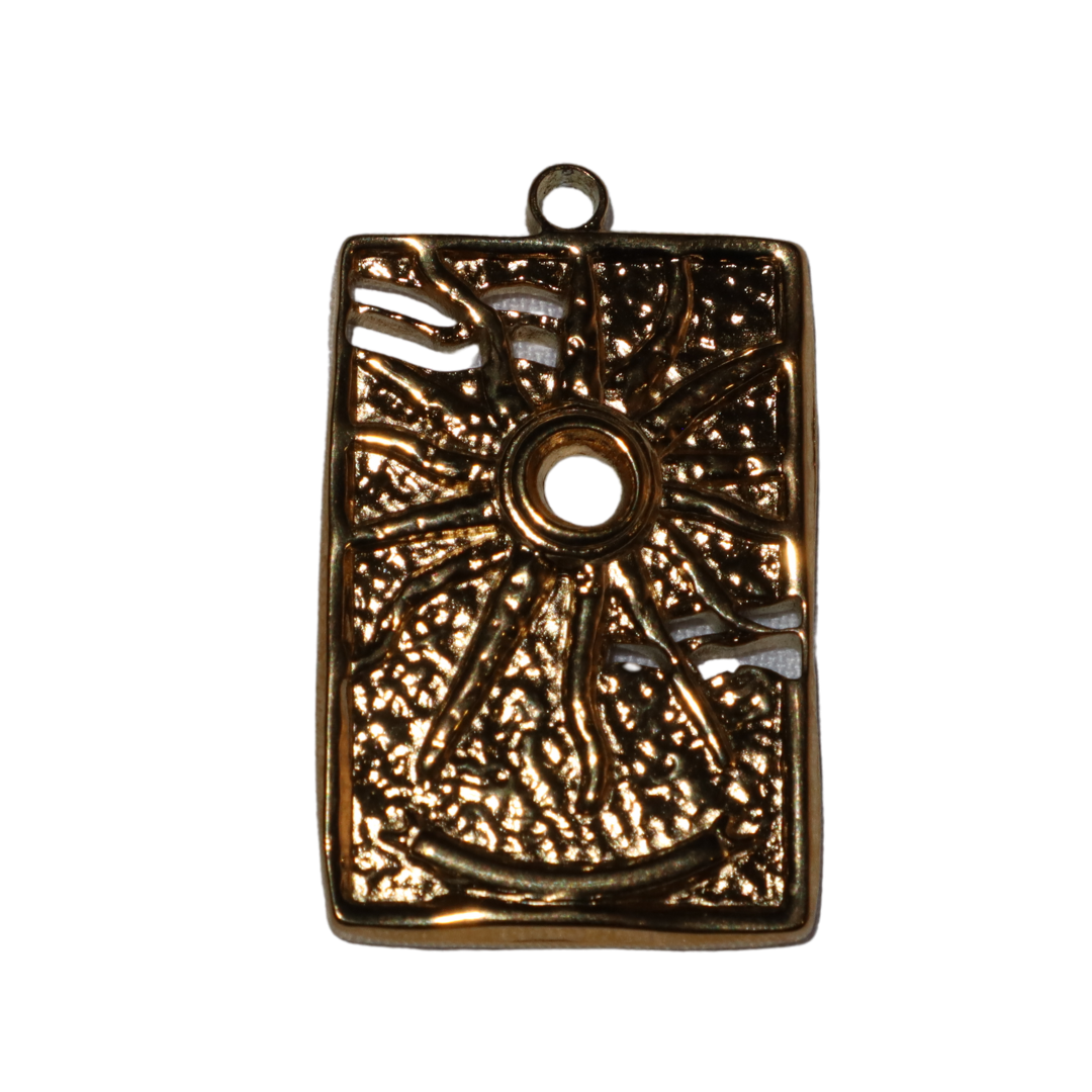 Rectangle Sun Charm
