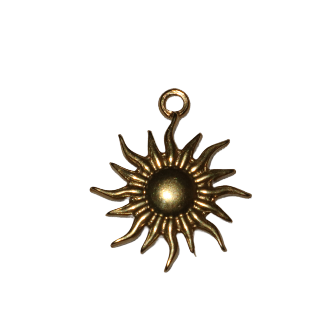 Wavy Sun Charm