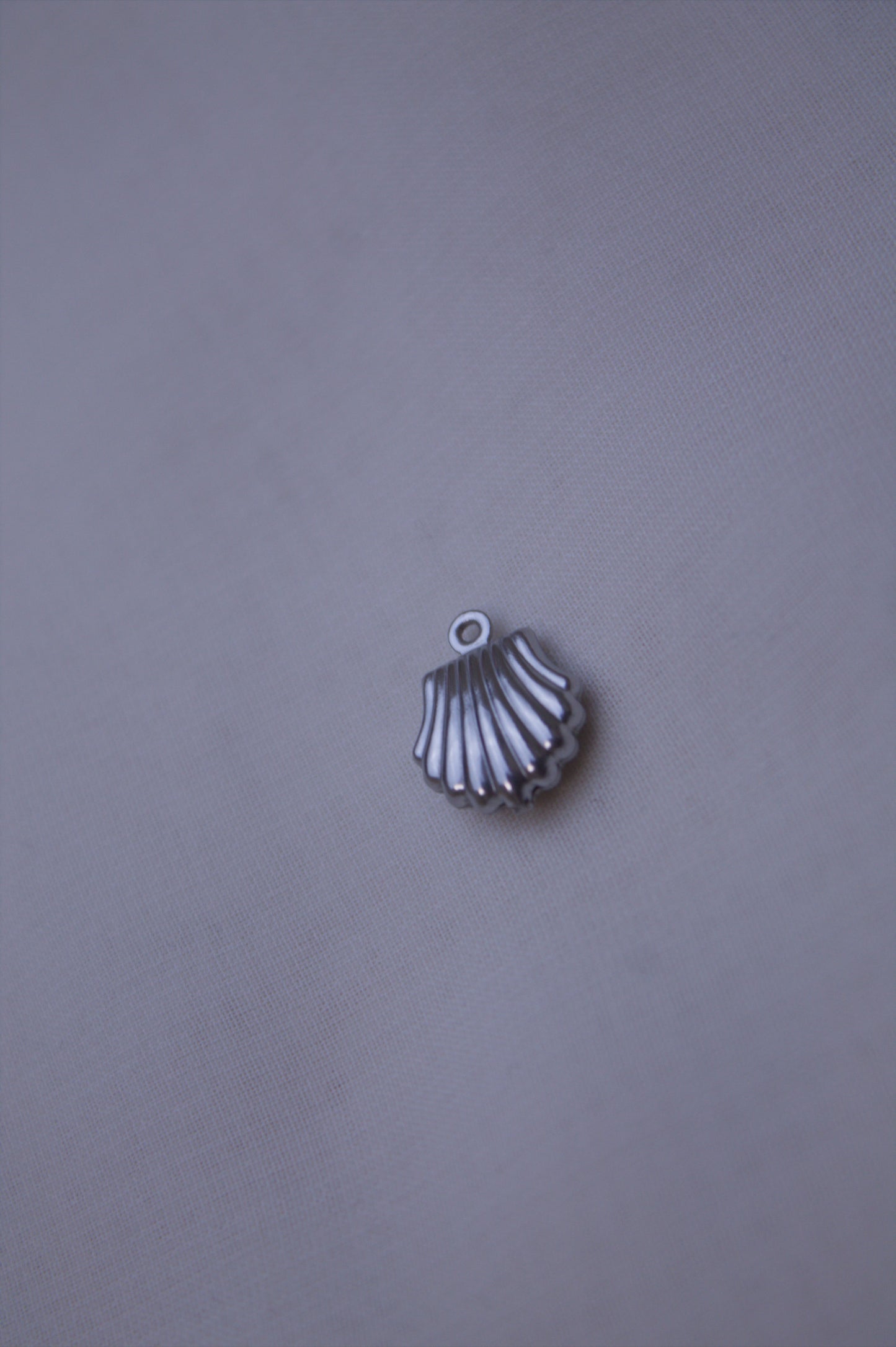 Classic Silver Scallop Shell Charm