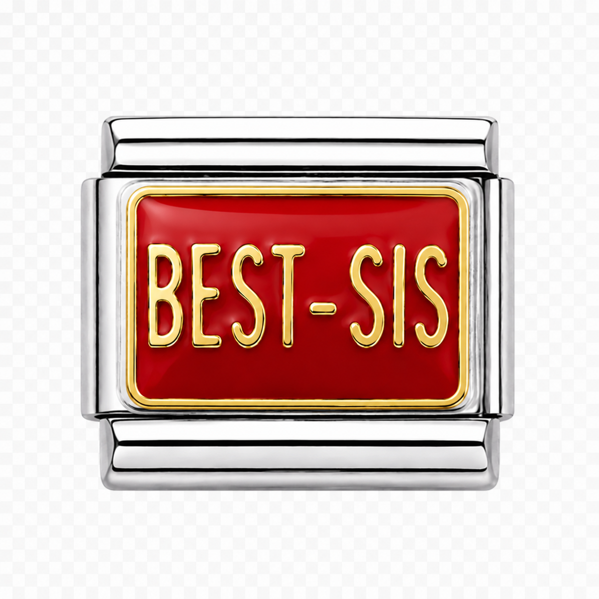 Best sis Italian Charm — Silver