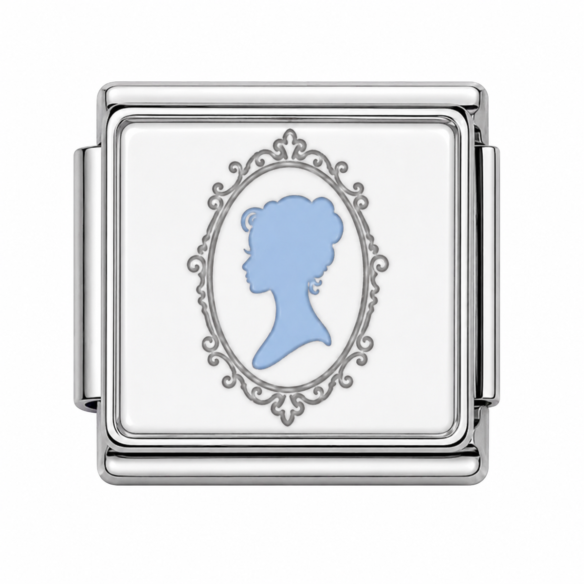 Bridgerton frame Italian Charm — Silver