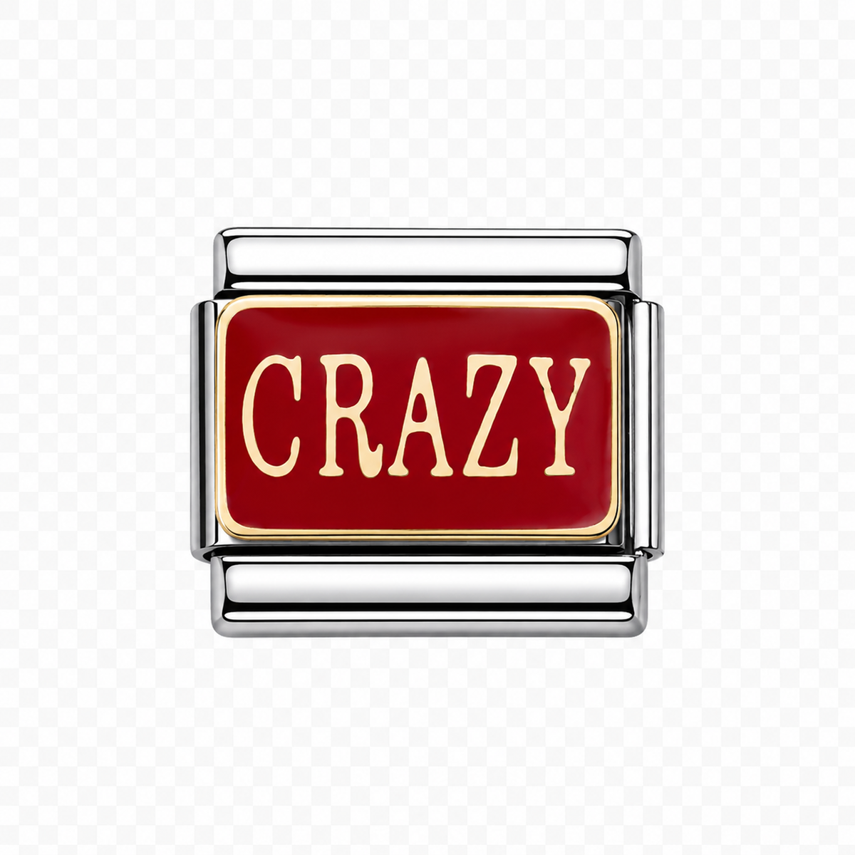 Crazy Italian Charm — Silver