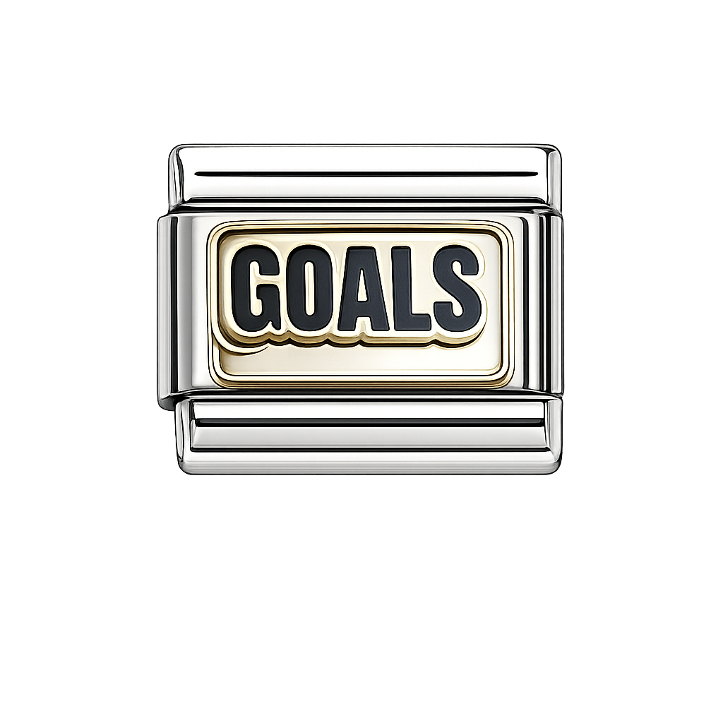 Goals Italian Charm — Silver