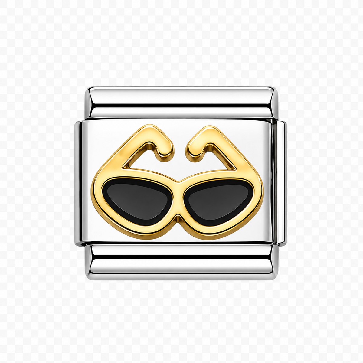 Gold Sunglasses silver Italian Charm — Gold