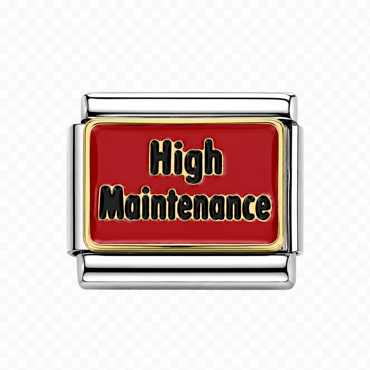 High Maintenance Italian Charm — Silver