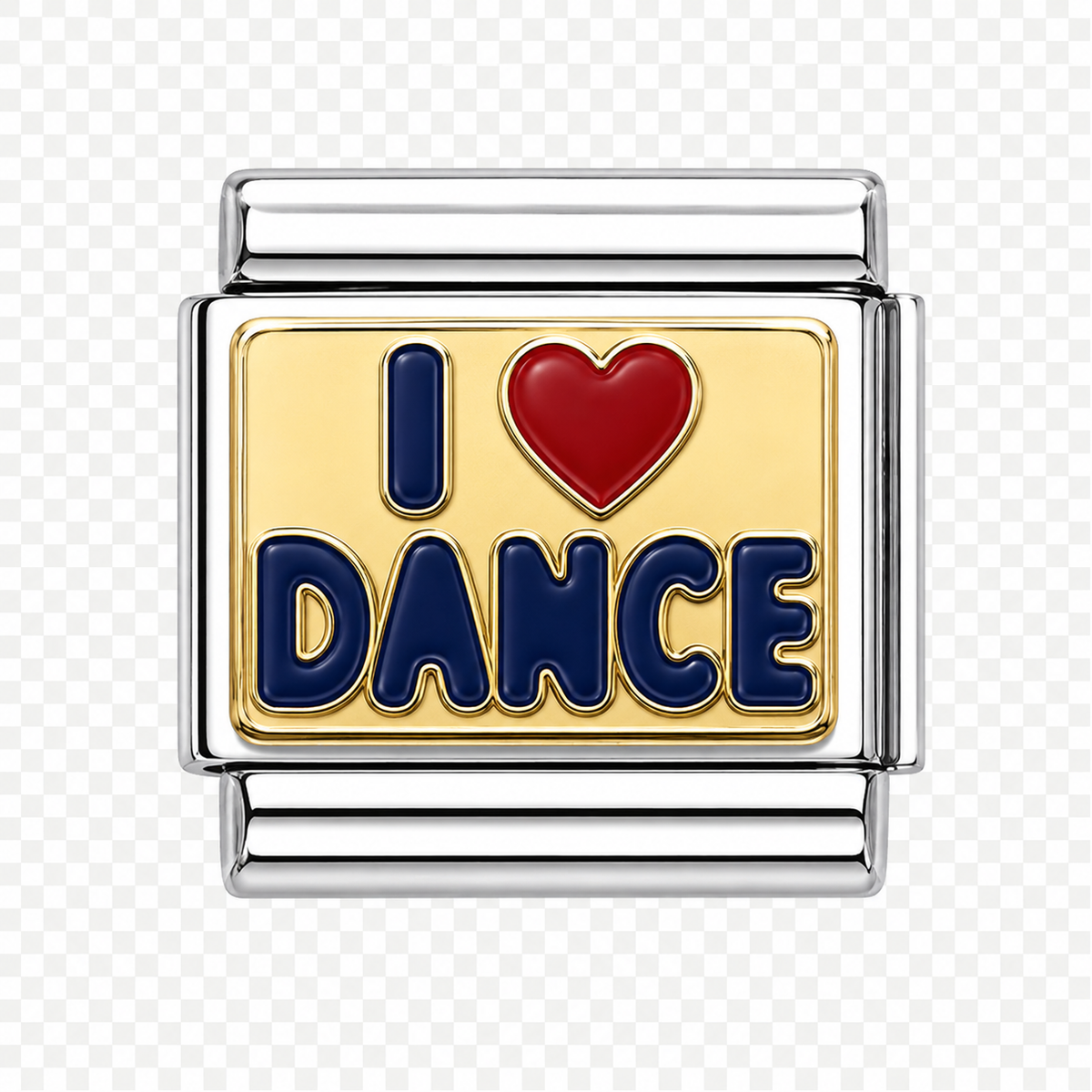 I love Dance Italian Charm — Silver