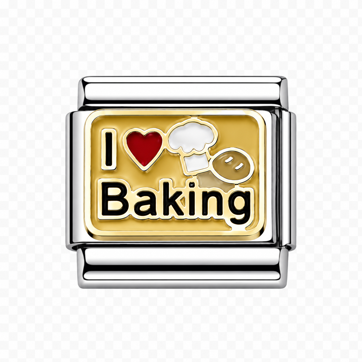 I love baking Italian Charm — Silver