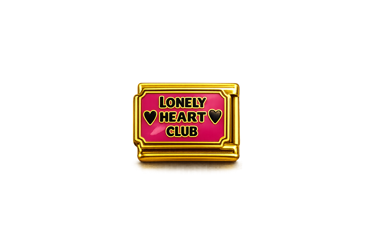 'Lonely Hearts Club' Italian Charm