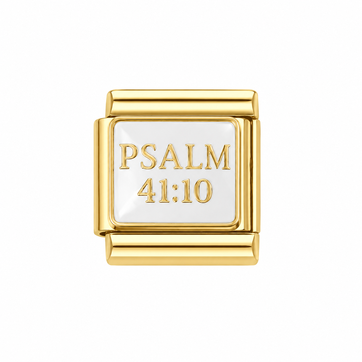 Psalem 41.10 Italian Charm — Gold