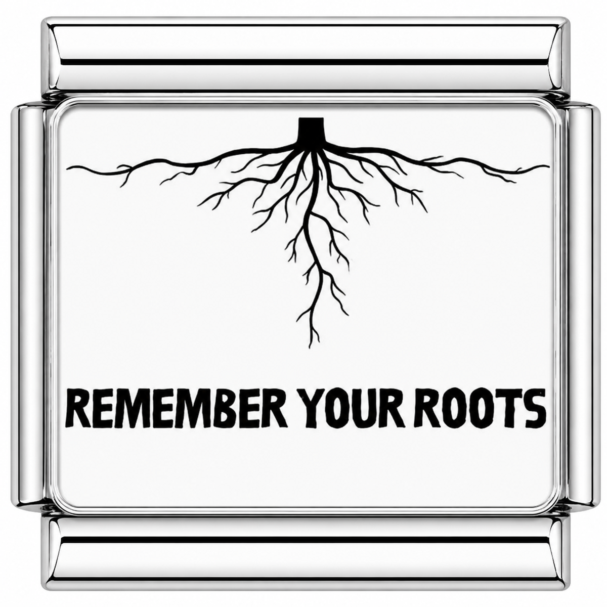 Remember your root Italian Charm — Silver