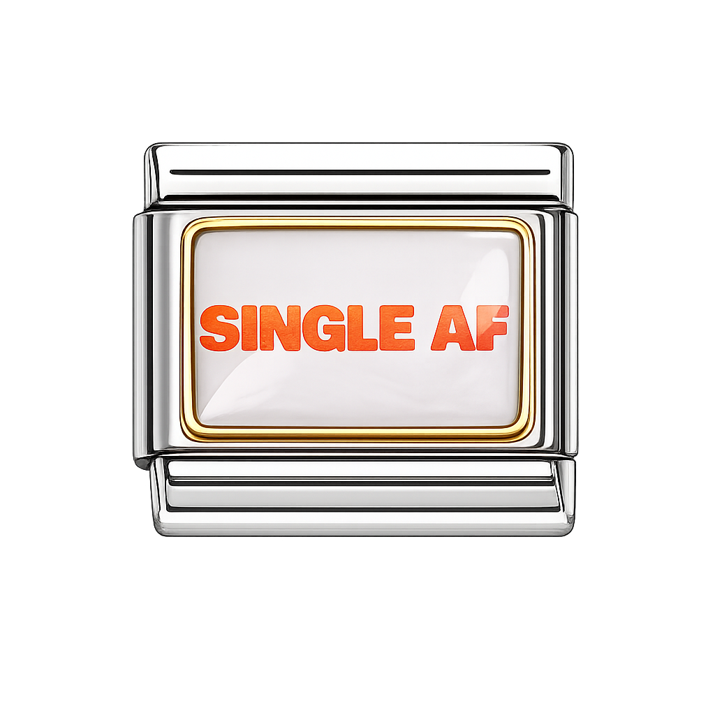 Single AF Italian Charm — Silver
