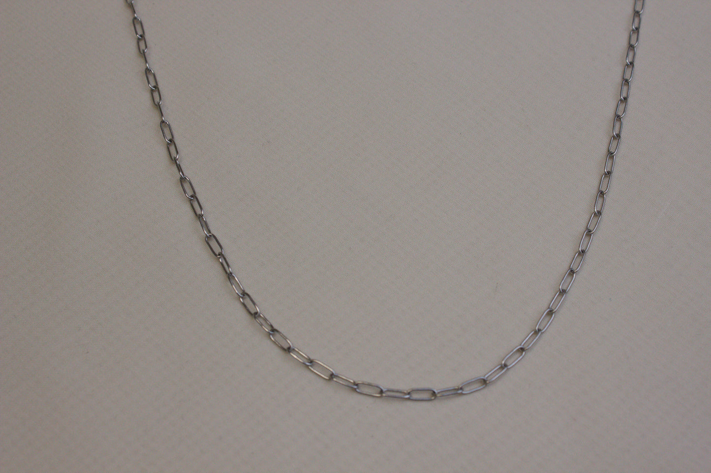 Dainty Silver Paperclip Necklace