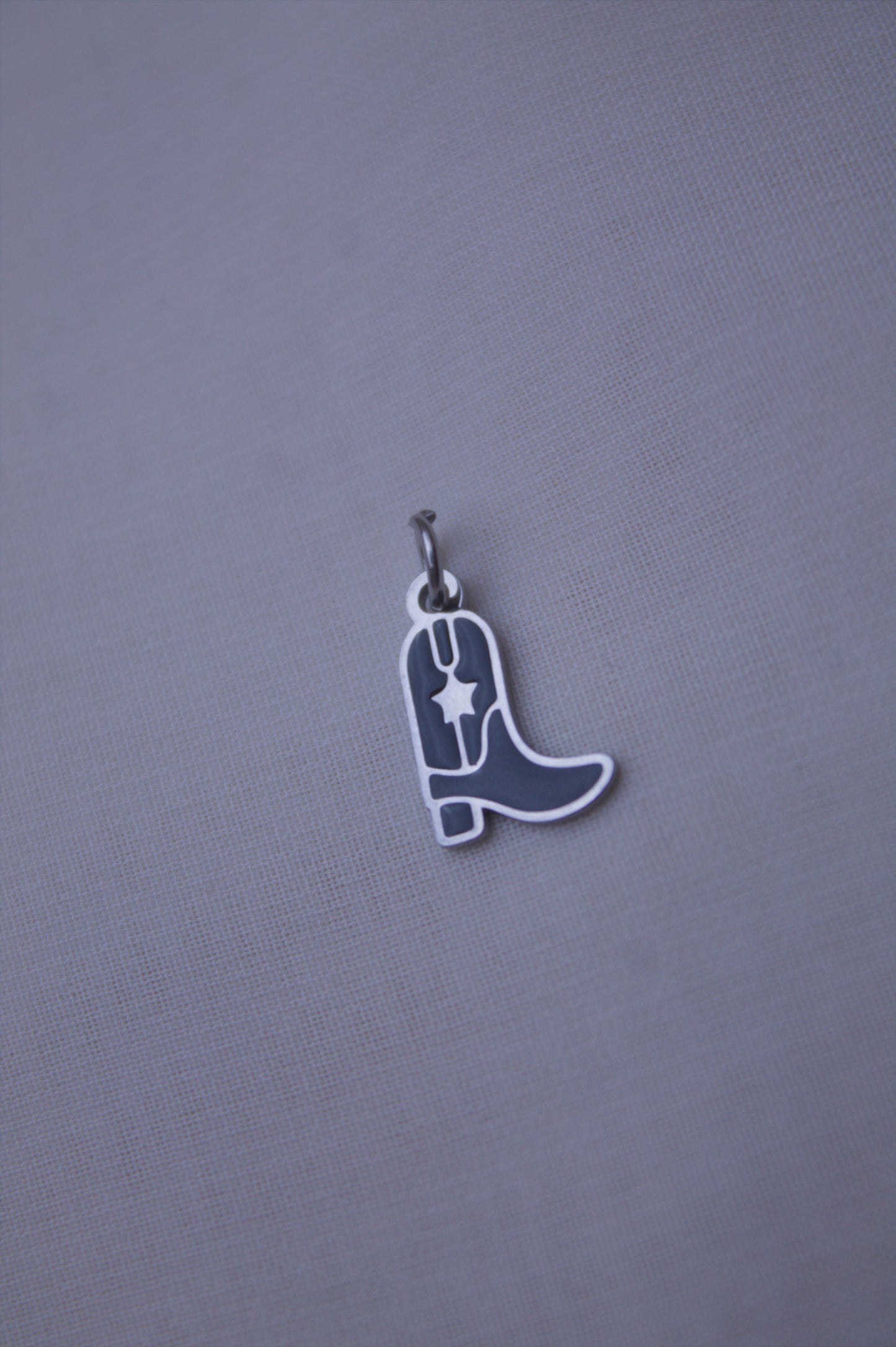 Enamel Black Ray Gun Charm