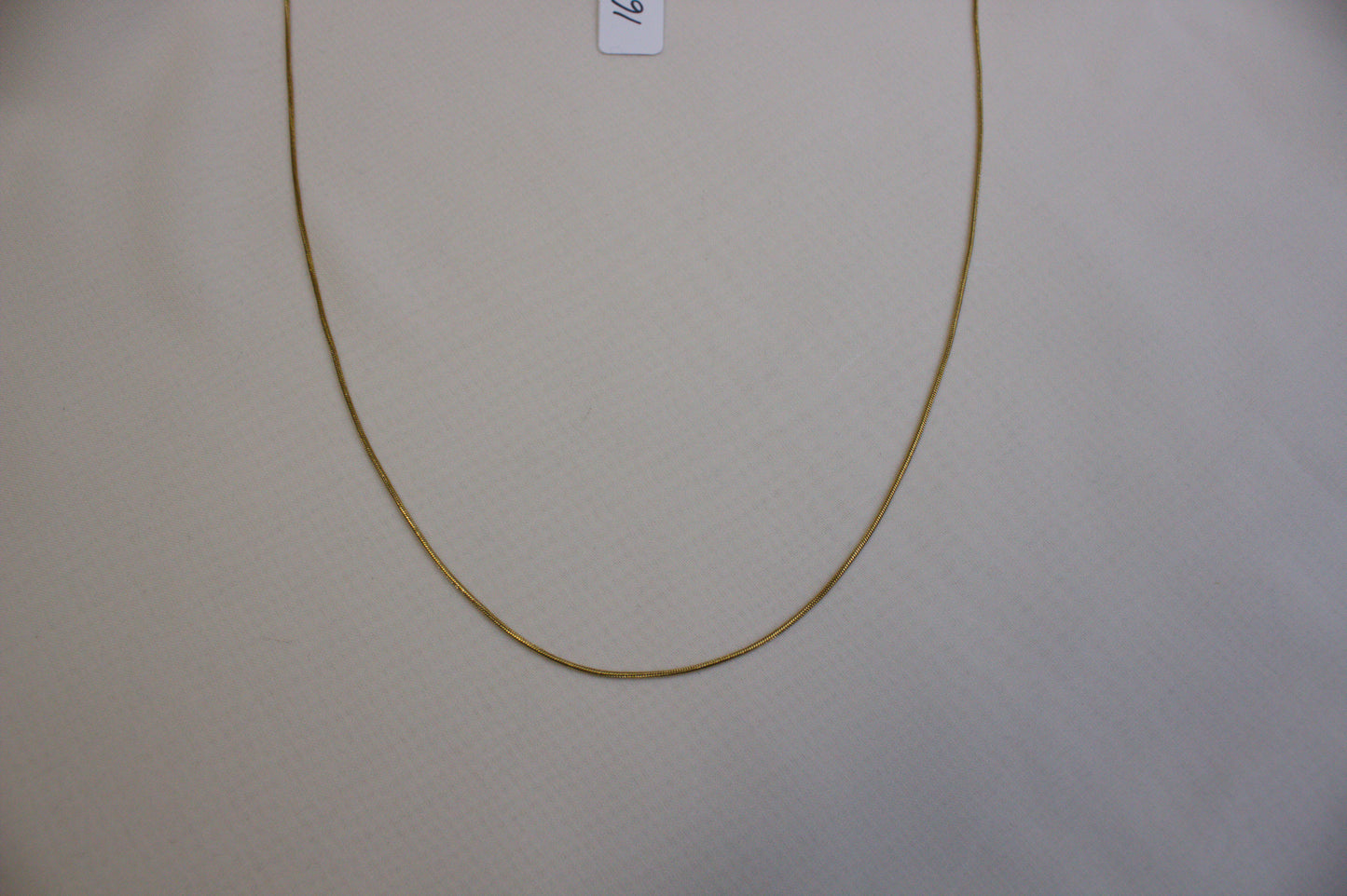Thin Gold Herringbone Necklace