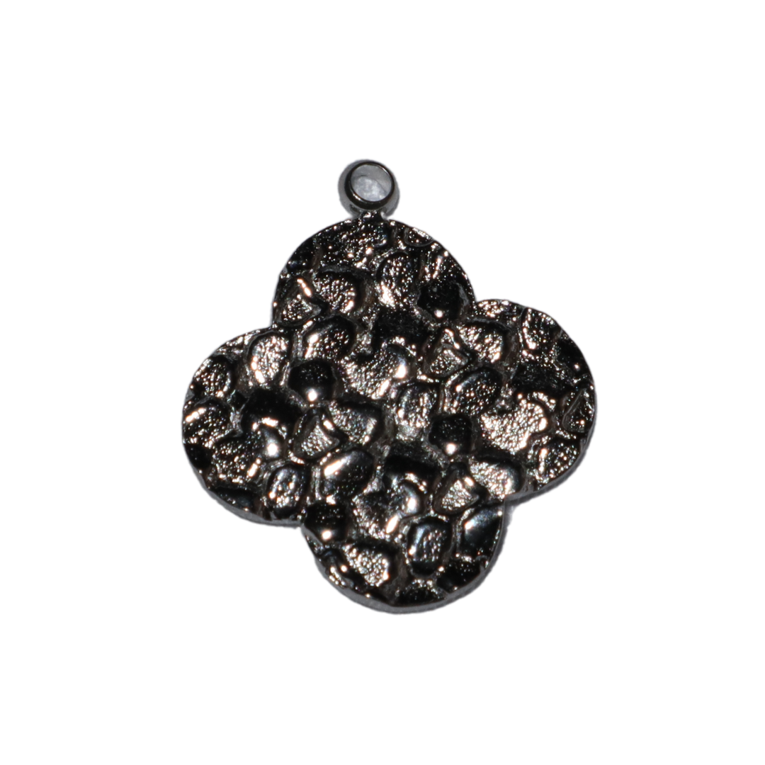 Hammered Flower Charm