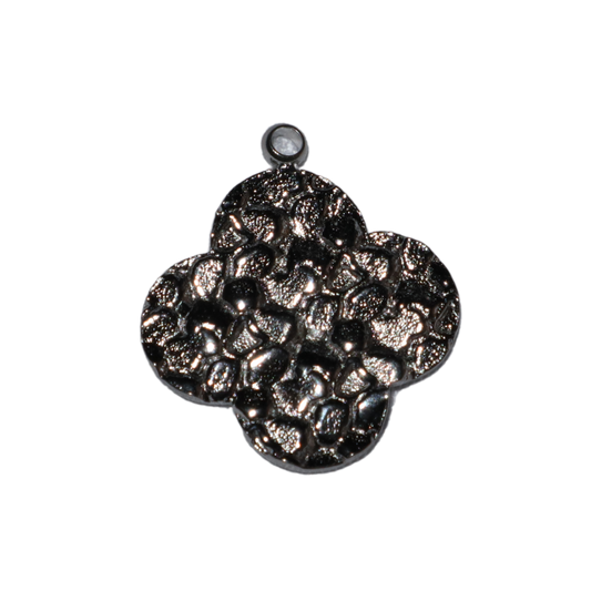 Hammered Flower Charm