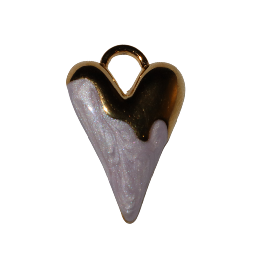 Enamel Dipped Heart Charms