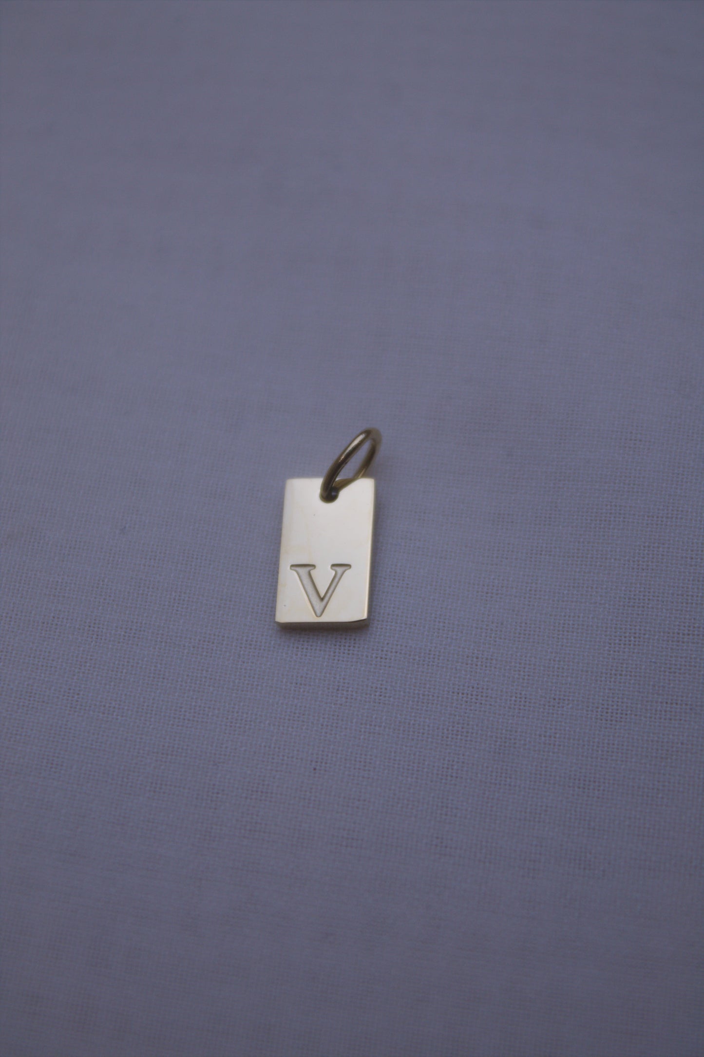 Classic Initial "V" Charm