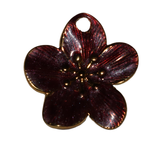 Burgundy Hibiscus Charm