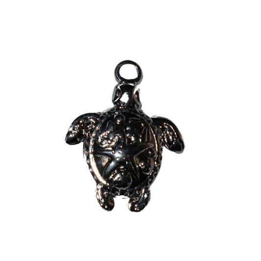 Turtle with Decorated Shell Charm