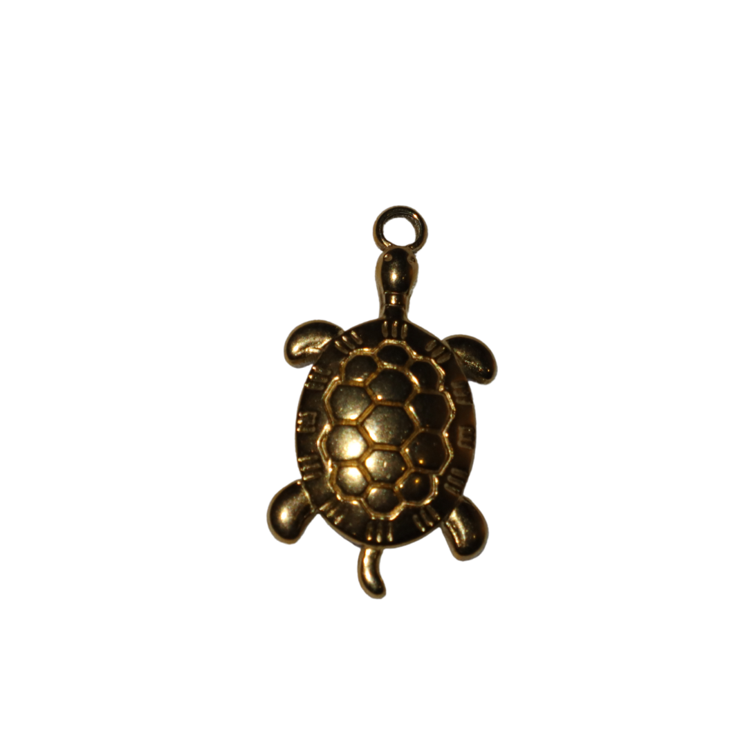 Turtle charm with Wide Shell Charm
