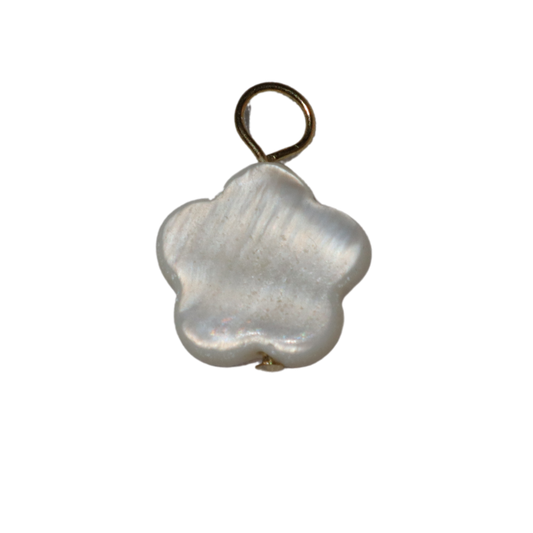 Mother of pearl Flower Charm